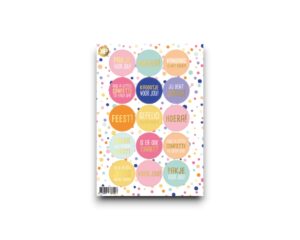 Stickervel - Confetti feest