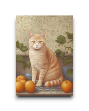 A6 Ansichtkaart - Cats: Ginger fruit