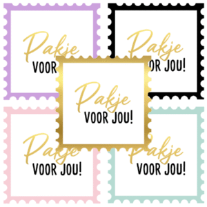 Stickers - Postzegel - Pakje voor jou