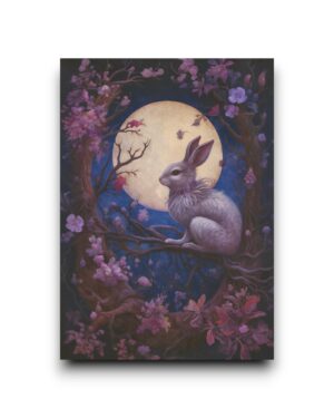 A6 Ansichtkaart - Night Garden: Moonlight hare