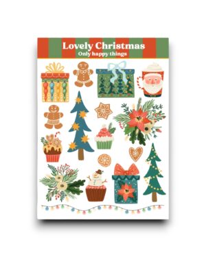 Stickervel - Lovely Christmas