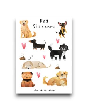 Stickervel - Honden A5