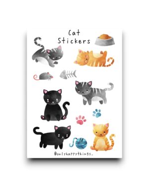 Stickervel - Katten A5