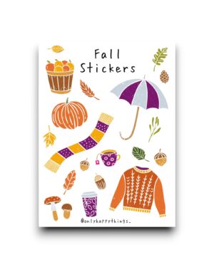 Stickervel - Herfst A5
