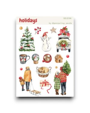 Stickervel - Feestdagen