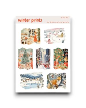 Stickervel - Winterprints