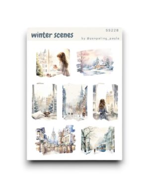 Stickervel - Wintertaferelen