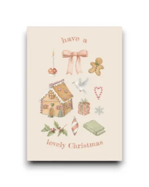 A6 Ansichtkaart - Lovely Christmas
