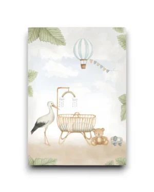 A6 Ansichtkaart - Baby Blauw