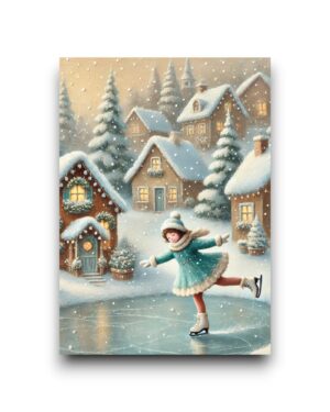 A6 Ansichtkaart - Winter Village: The queen of the ice
