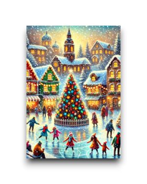 A6 Ansichtkaart - Winter Village: Joyful