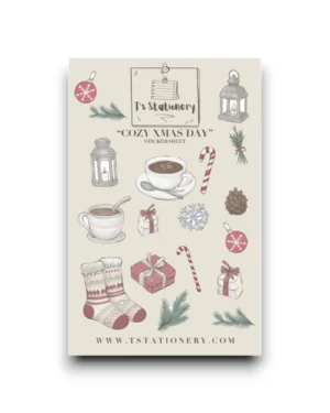 Stickervel - Gezellige kerstdag