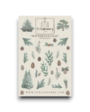 Stickervel - Winterblad