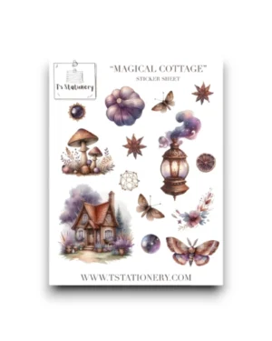 Stickervel - Magisch huisje (Washi)