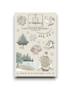 Stickervel - Laten we gaan schaatsen