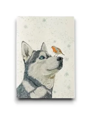 A6 Ansichtkaart - Husky