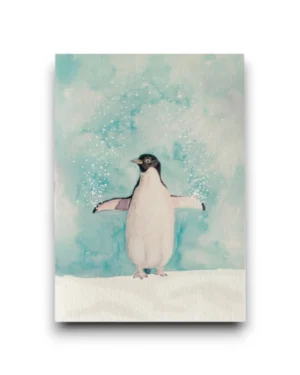 A6 Ansichtkaart - Pinguin
