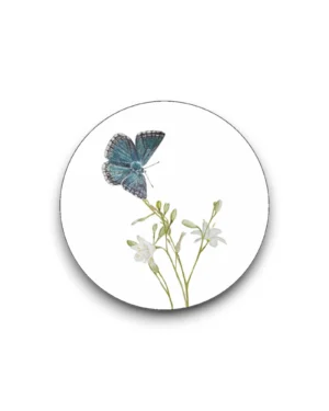 Sluitsticker los - Bleek blauwtje vlinder