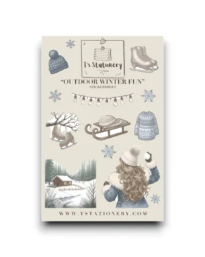 Stickervel - Winter plezier