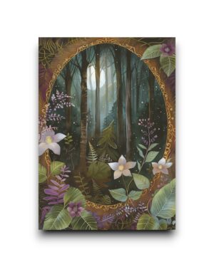 A6 Ansichtkaart - Bosbloemen: Clematis