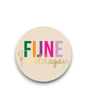 Stickers - Fijne Feestdagen (Funky)