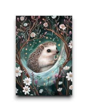 A6 Ansichtkaart - Imbolc Magic: Egel