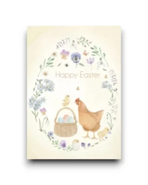 A6 ansichtkaart - Happy Easter
