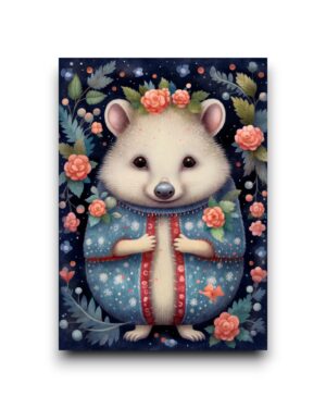 A6 Ansichtkaart - Cosy Forest: Egel