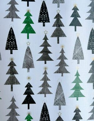 Cadeaupapier - Dennenbomen