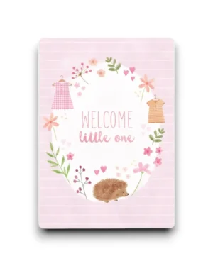 A6 Ansichtkaart - Welcome little one - Baby girl