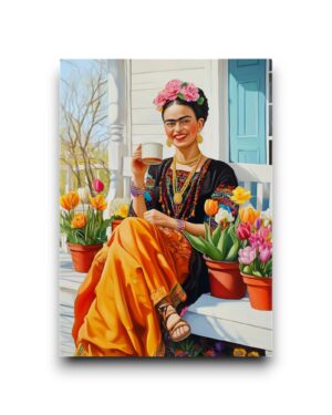 A6 Ansichtkaart - Frida Kahlo: Sitting at the Porch