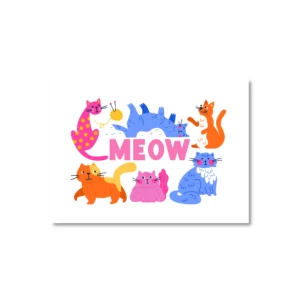 A6 ansichtkaart - Meow
