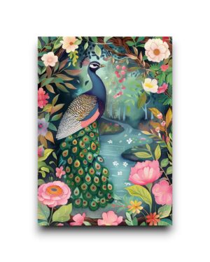 A6 Ansichtkaart - The Chinese Garden: Pauw