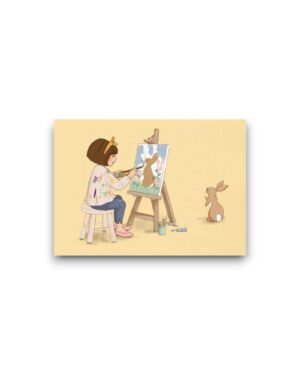 A6 Ansichtkaart - Belle the Artist