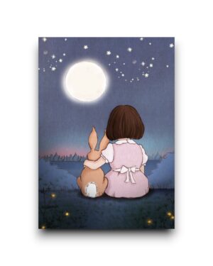 A6 Ansichtkaart - Moon Gazing