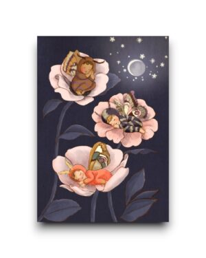 A6 Ansichtkaart - Moth Babies