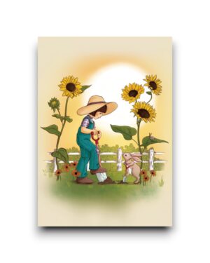 A6 Ansichtkaart - Harvesting Sunshine