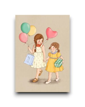 A6 Ansichtkaart - Party Guests