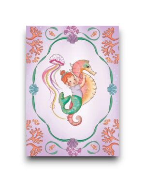 A6 Ansichtkaart - Seahorse Ride
