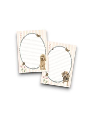 A5 Schrijfblok - Labradoodle & Teckel