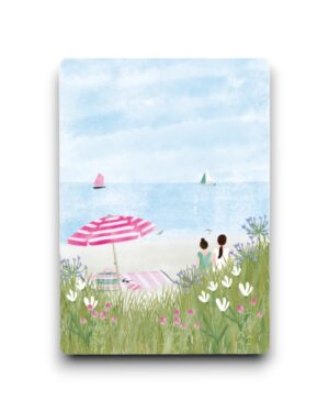 A6 Ansichtkaart - At the beach