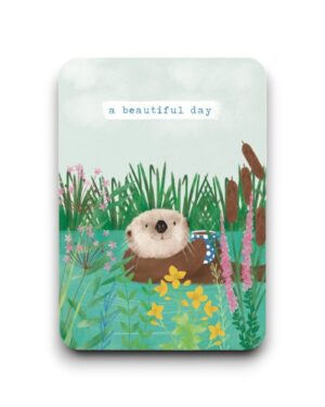 A6 Ansichtkaart - Otter 'A Beautiful Day'