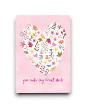 A6 Ansichtkaart - You make my heart smile