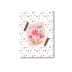 A6 Ansichtkaart - With Love
