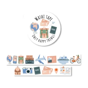 Washitape - Lets travel