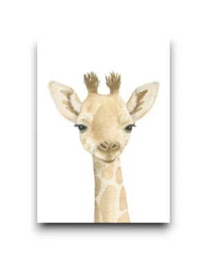 A6 ansichtkaart - Olijke giraffe