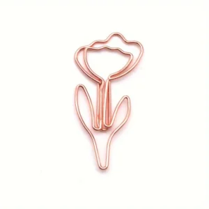 Papierclip - Tulpen oud roze