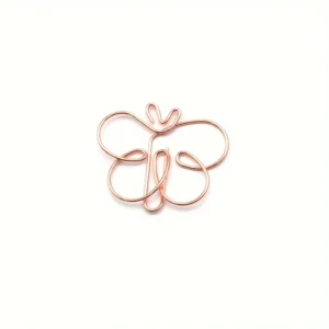 Papierclip - Vlinder rose