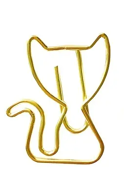 Papierclip - Kitten goud