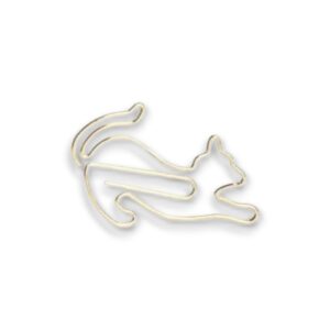 Papierclip - katten goud